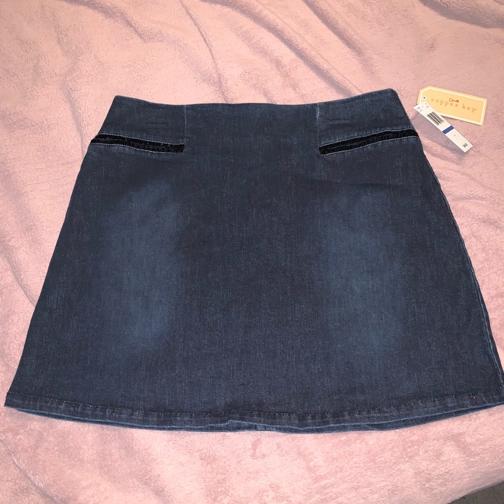 Copper key mini skirt